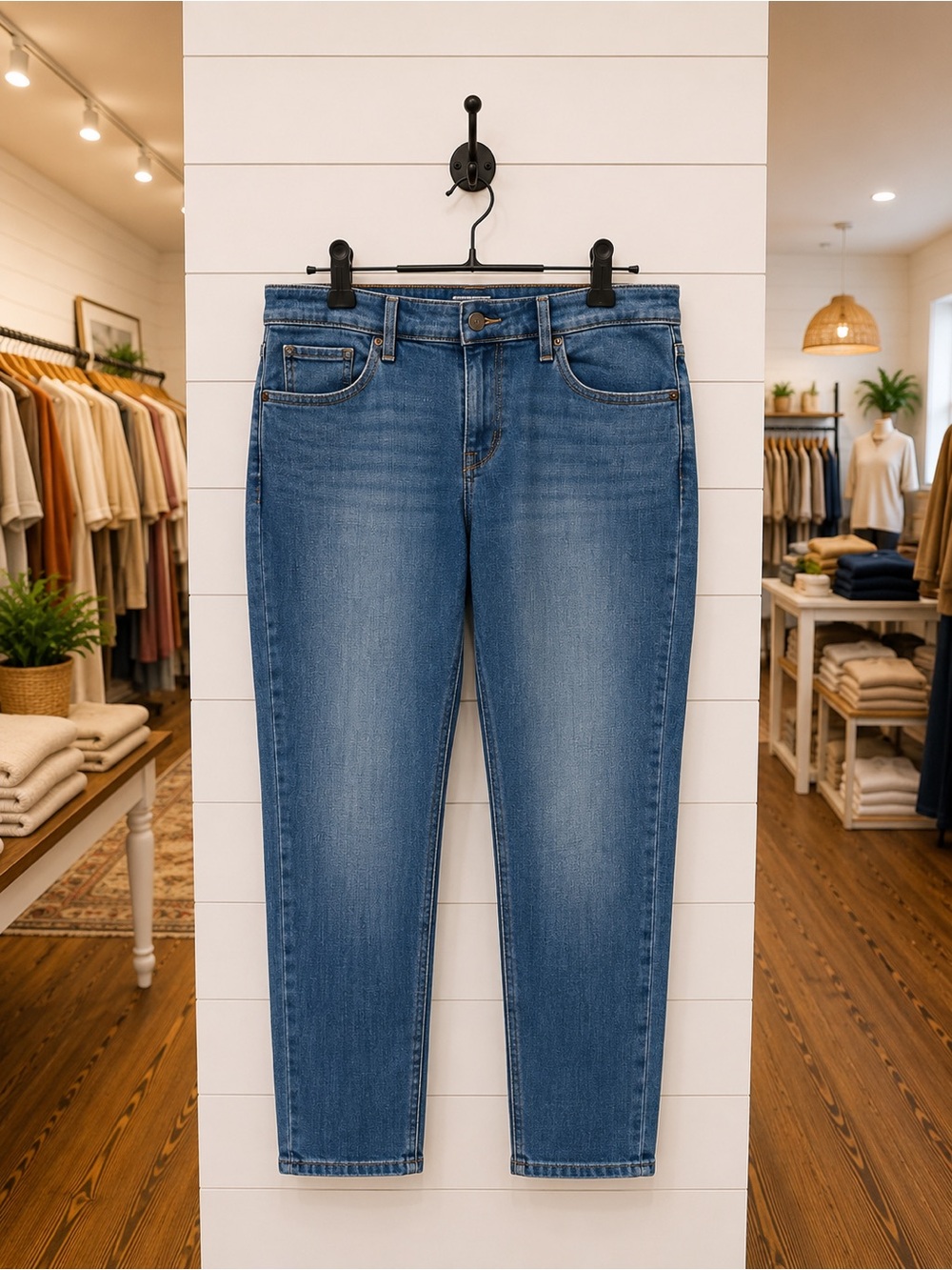 Levi’s 711 Skinny Stretch Jeans Women’s Size 16W Blue Mid Rise Denim 30” Inseam